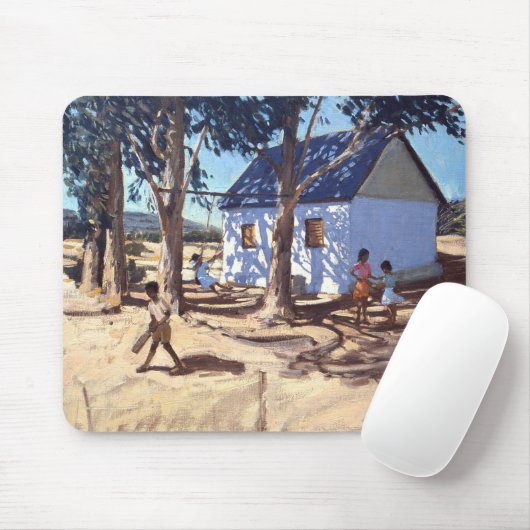 Klein wit huis Karoo Zuid-Afrika Muismat (Met muis)