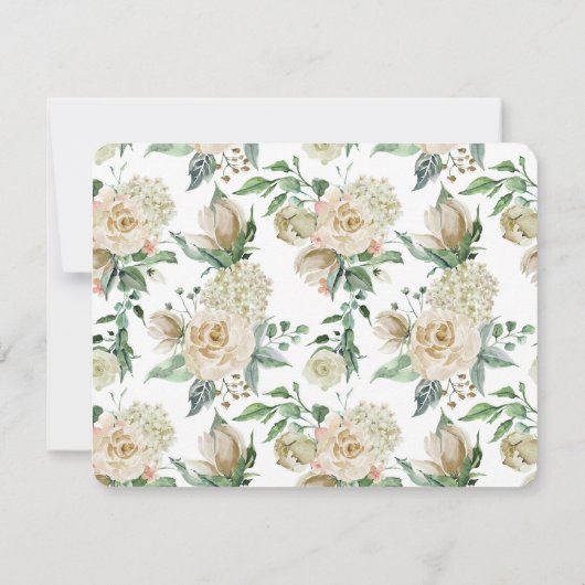 Klein wit roze traditioneelSparen de Daddenbruilof (Achterkant)