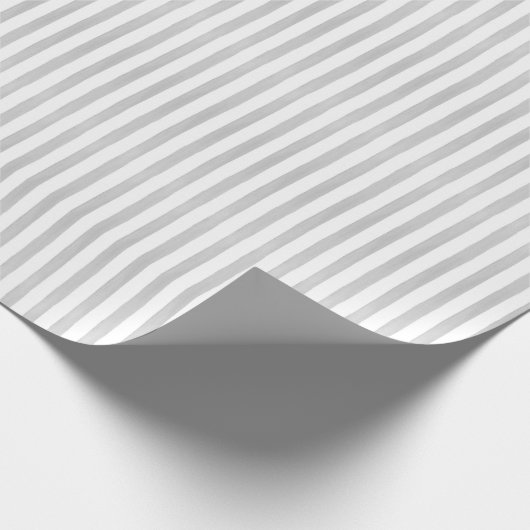 Klein-wit Waterverf instripstreep Cadeaupapier (Hoek)