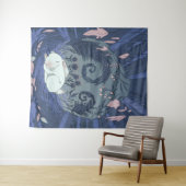 Klein Witte Konijn Slapend Wandkleed (In Situ (horizontaal))