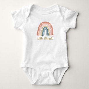 Klein Wonder Schattig Boho Aquarel Regenboog Koraa Romper