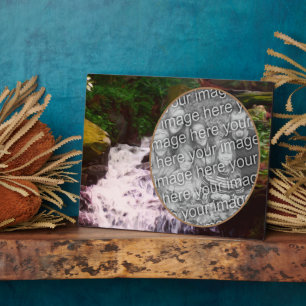 Klein Woodland waterval schilderij Voeg je foto to Fotoplaat