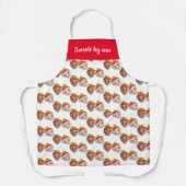 Klein-zakelijk aardbeienvlees Winkelen Schort (Voorkant)