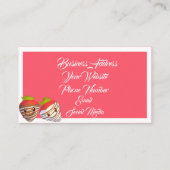 Klein-zakelijk aardbeienvlees Winkelen Visitekaartje (Achterkant)