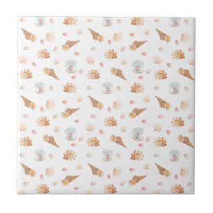 Klein zeezeilen naadloze patroonkeramische tegel tegeltje