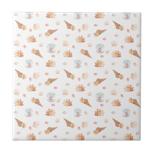 Klein zeezeilen naadloze patroonkeramische tegel tegeltje (Voorkant)