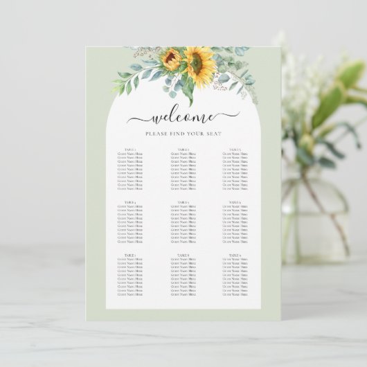 Klein zitschema kaart (Staand voorkant)