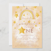 Klein Zonneschijn Boho Regenboog Gouden Ster Verja Kaart (Voorkant)