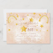 Klein Zonneschijn Boho Regenboog Gouden Ster Verja Kaart (Voorkant)