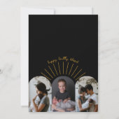 Klein Zonneschijn Retro Fotocollage Geboorte Aankondiging (Achterkant)