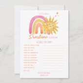 Klein zonneschijnlijk Baby shower wil Baby Kaart (Voorkant)