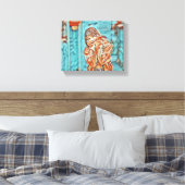 "Klein zonnetje in geel" Canvas Afdruk (Insitu (Slaapkamer))