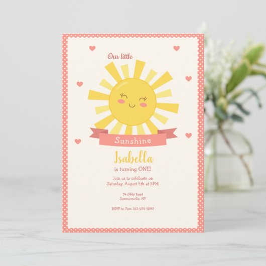 Klein Zonnetje Kaart (Staand voorkant)