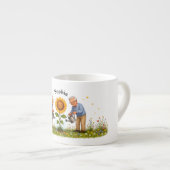 Klein zonnetje van de grootouders koffiemok espresso kop (Voorkant rechts)