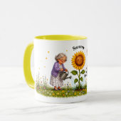 Klein zonnetje van de grootouders koffiemok mok (Voorkant links)