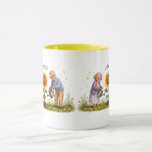 Klein zonnetje van de grootouders koffiemok mok (Midden)