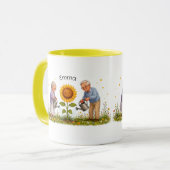 Klein zonnetje van de grootouders koffiemok mok (Voorkant links)