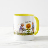 Klein zonnetje van de grootouders koffiemok mok (Voorkant rechts)