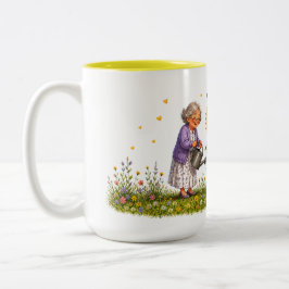 Klein Zonnetje van de Grootouders Koffiemok Tweekleurige Koffiemok
