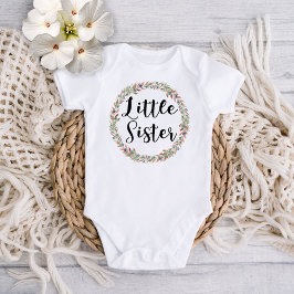 Klein zusje bloemenkrans romper