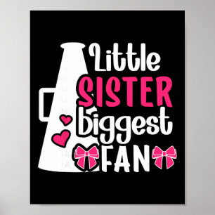 Klein zusje Cheer zusje van een cheerleader zus Poster