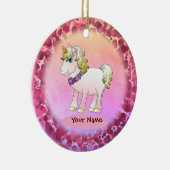 Klein zusje eenhoorn keramisch ornament (Rechts)