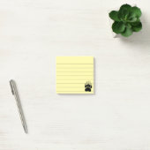 Klein zwart Beer 3x3 afdrukken Post-it® Notes (Kantoor)