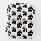 Klein zwart Beer afdrukken Inpakpapier Vel (In situ)