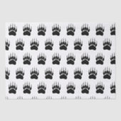 Klein zwart Beer afdrukken Tissuepapier (Voorkant)