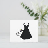 Klein zwart briefkaart (Staand voorkant)