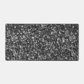 Klein zwart en wit glitter bureaumat (Voorkant)