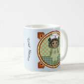 Klein zwart meisje verpleegster koffiemok (Voorkant rechts)