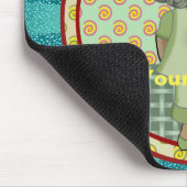 Klein zwart meisje verpleegster muismat (Hoek)