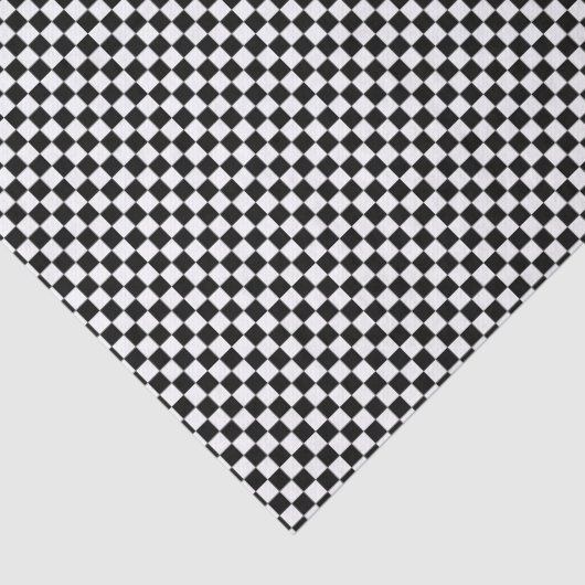 Klein zwart-wit gecontroleerd tissuepapier (Detail)