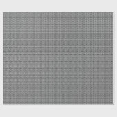 Klein zwart-wit Grieks sleutelpatroon Cadeaupapier (Vlak)