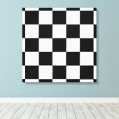 Klein-zwart-wit-toetsenbord-canvasarchitectuur Canvas Afdruk (Insitu (Houten vloer))