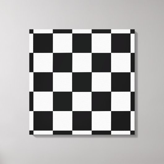 Klein-zwart-wit-toetsenbord-canvasarchitectuur Canvas Afdruk (Voorkant)