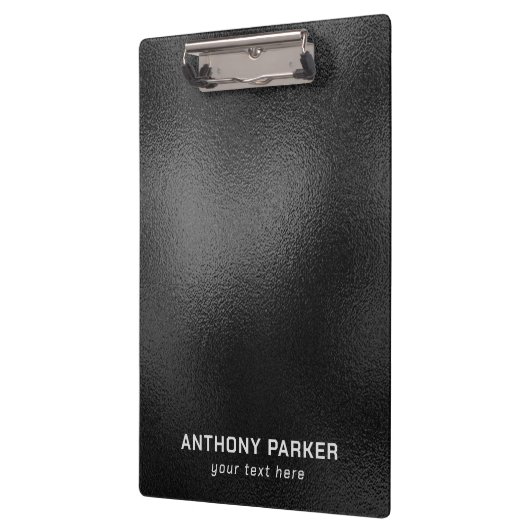 Klein zwarte achtergrond klembord (Links)