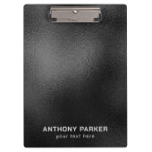 Klein zwarte achtergrond klembord (Voorkant)