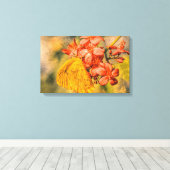 Klein-zwavelblaasdoek Canvas Afdruk (Insitu (Houten vloer))