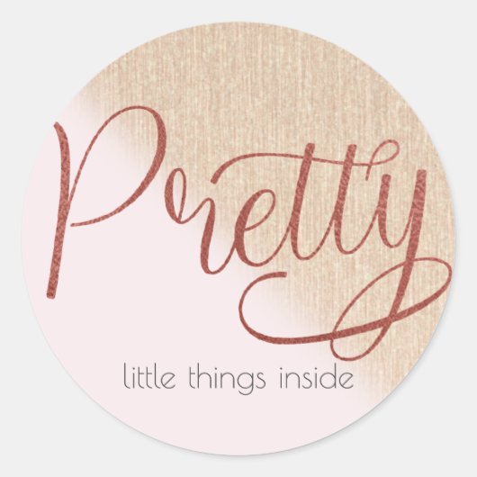 Kleinbedrijf|Verpakking Sticker|Boutique Ronde Sticker (Voorkant)