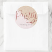 Kleinbedrijf|Verpakking Sticker|Boutique Ronde Sticker (Tas)