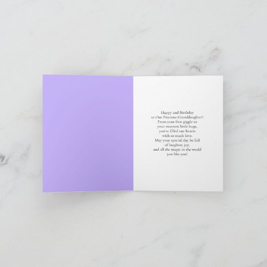 Kleindochter 2e verjaardag Teddy Bear Ballerina Kaart (Binnen)