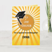 Kleindochter 5e Grade Afstuderen Pet op Zon Kaart (Voorkant)