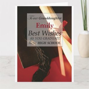 Kleindochter aangepaste naam, Emily, High School A Kaart