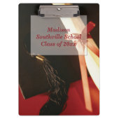 Kleindochter Afstuderen wenst, verticale cadeautje Klembord (Voorkant)