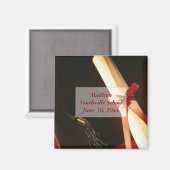 Kleindochter Afstuderen Wishes, Square Magnet (Voorkant / Achterkant)