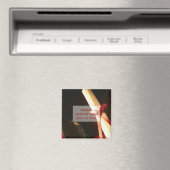 Kleindochter Afstuderen Wishes, Square Magnet (Insitu (Vaatwasser))