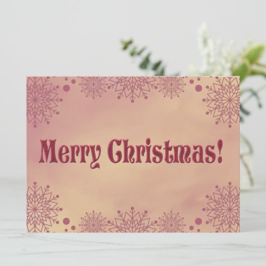 Kleindochter, als een Snowflake... Christmas (Staand voorkant)