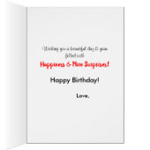 Kleindochter Birthday Love Floral Kaart (Binnen (Rechts))